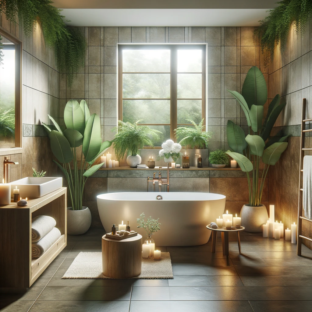 Image d'une salle de bain zen